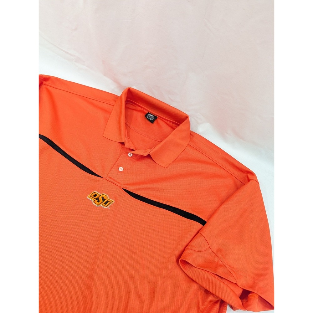 Vintage OSU Cowboys  Orange Polo Starter Shirt XXL Oklahoma State University Big